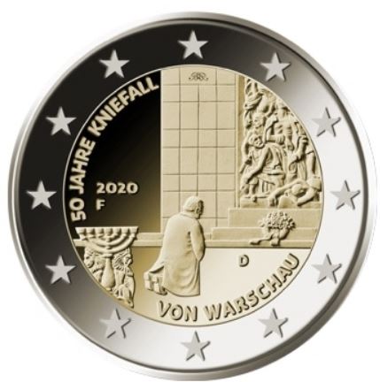 Germania 2 € commemorativo 2020 Genuflessione di Varsavia – Timoleonte  Collezioni
